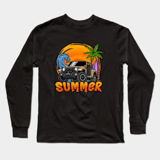 Jeep Wrangler Summer Holiday - Peanut Long Sleeve T-Shirt